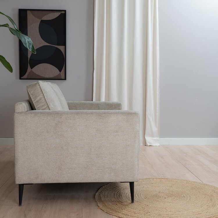 Canapé scandinave 2 places Orlando taupe