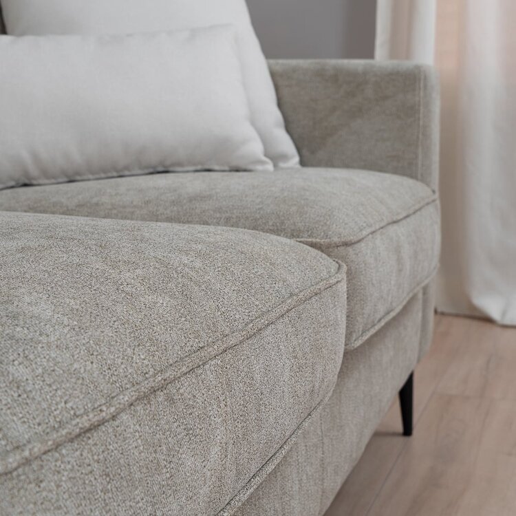 Canapé scandinave 2 places Orlando taupe