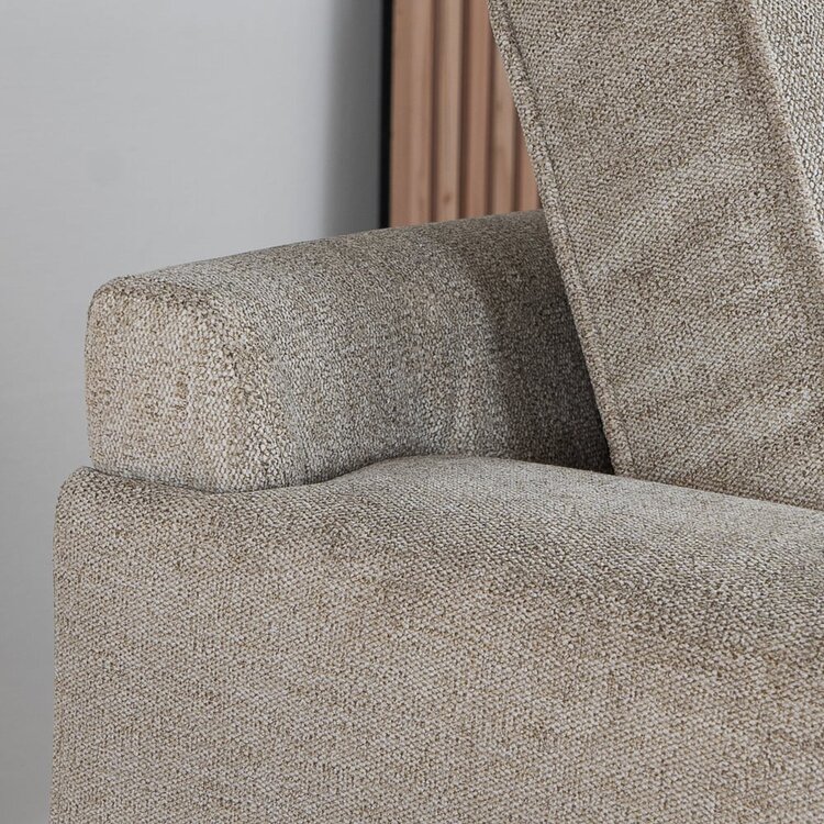 Canapé scandinave 2 places Orlando taupe