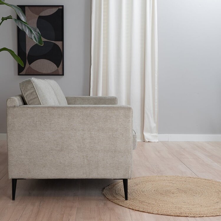 Canapé scandinave 3 places Orlando taupe