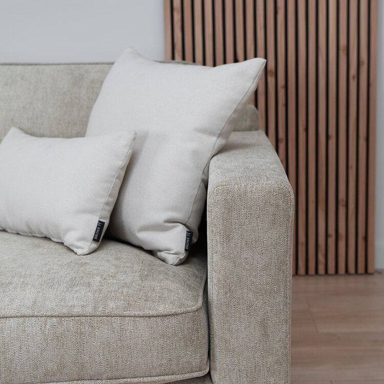 Canapé scandinave 3 places Orlando taupe