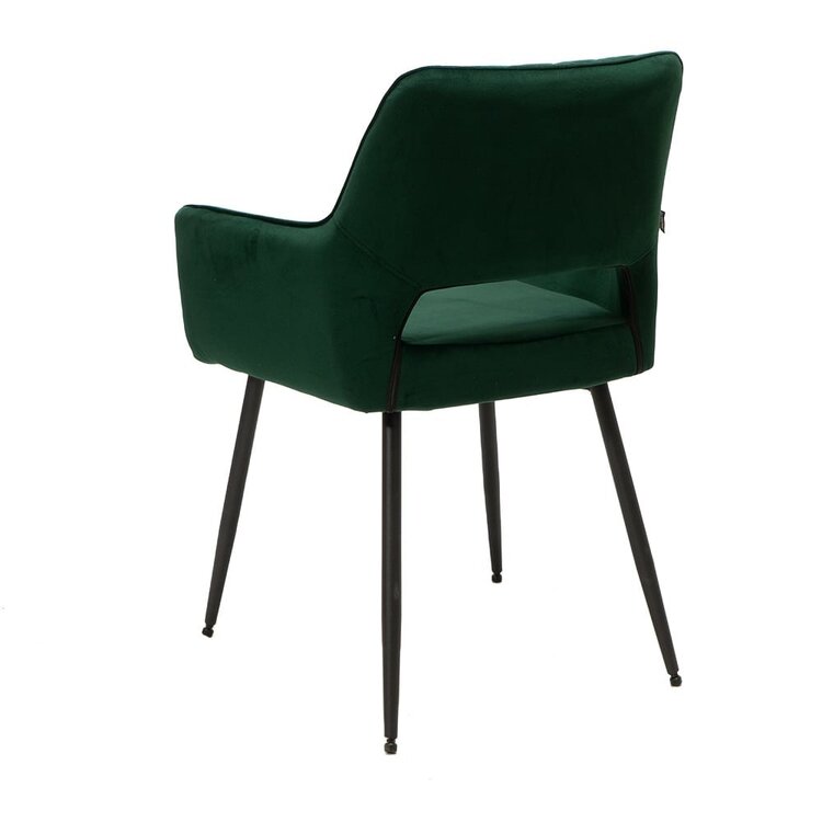 Chaise de salle à manger velours Mika vert