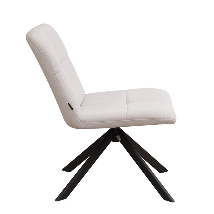 Fauteuil scandinave Eevi beige tissu recyclé