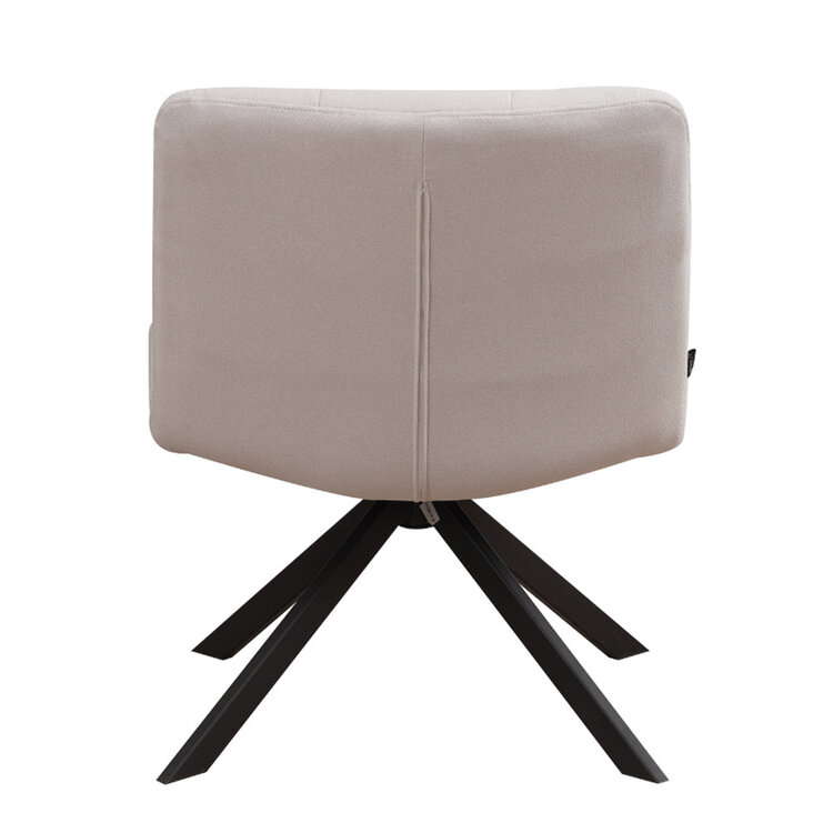Fauteuil scandinave Eevi beige tissu recyclé