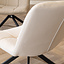 Fauteuil scandinave Eevi beige tissu recyclé