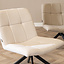 Fauteuil scandinave Eevi beige tissu recyclé