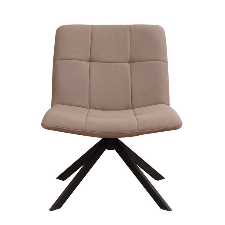 Fauteuil scandinave Eevi taupe tissu recyclé