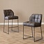Tabouret de bar Abel industriel anthracite 82 cm