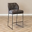 Tabouret de bar Abel industriel anthracite 82 cm