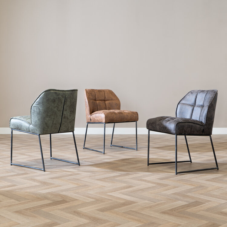 Chaise de salle à manger Abel cognac