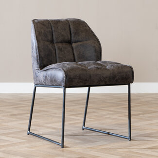 Chaise de salle à manger Abel anthracite