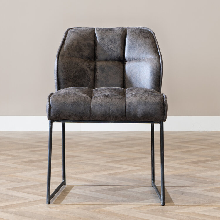 Chaise de salle à manger Abel anthracite