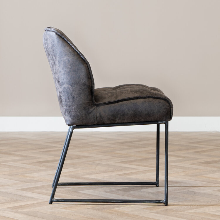 Chaise de salle à manger Abel anthracite