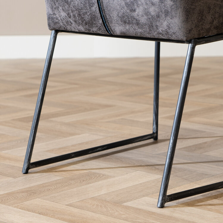 Chaise de salle à manger Abel anthracite