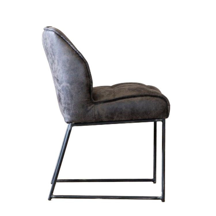 Chaise de salle à manger Abel anthracite