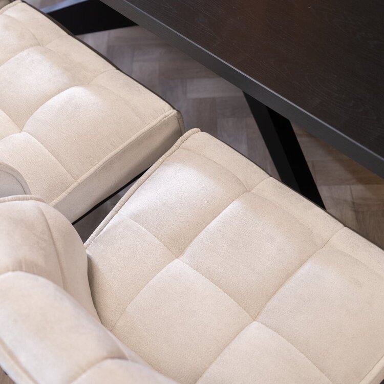 Chaise de salle à manger scandinave Jelle blanc