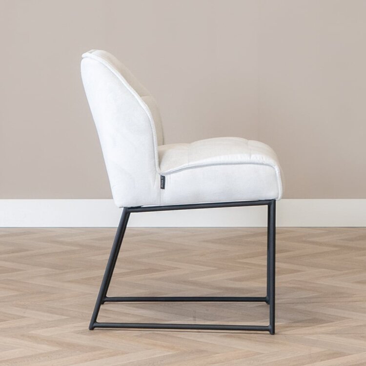 Chaise de salle à manger scandinave Jelle blanc