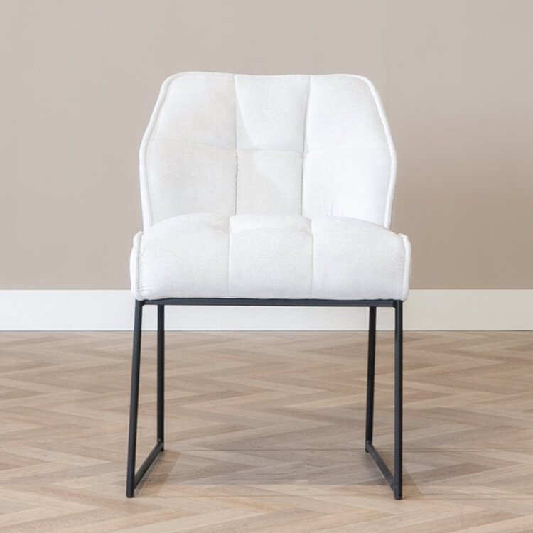 Chaise de salle à manger scandinave Jelle blanc