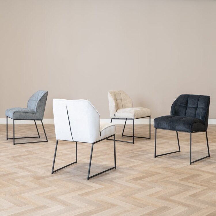 Chaise de salle à manger scandinave Jelle blanc