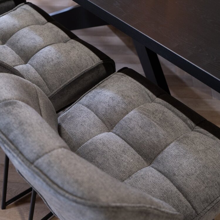 Chaise de salle à manger scandinave Jelle anthracite