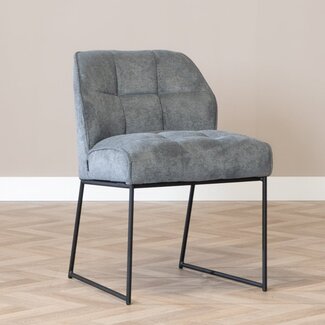 Chaise de salle à manger scandinave Jelle anthracite
