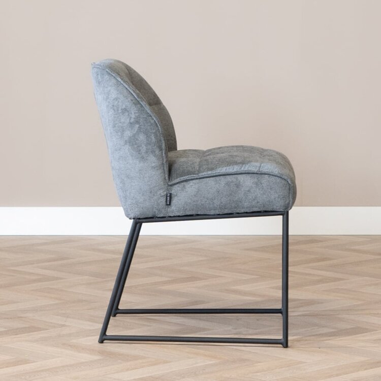 Chaise de salle à manger scandinave Jelle anthracite