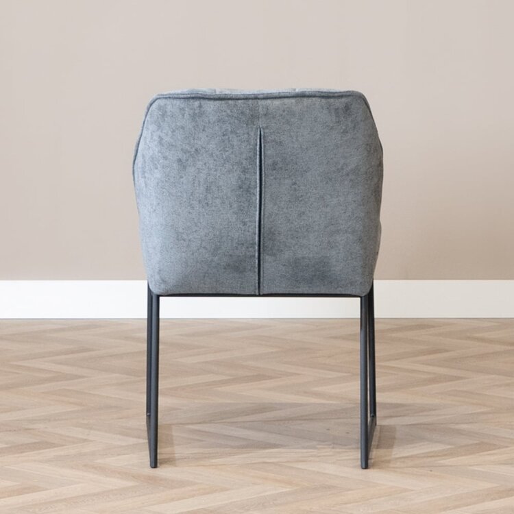 Chaise de salle à manger scandinave Jelle anthracite