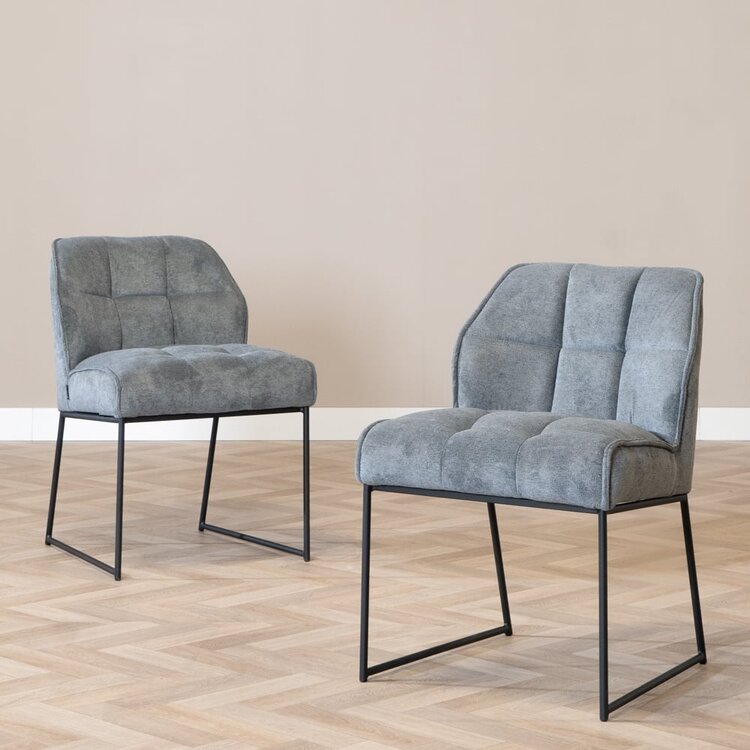 Chaise de salle à manger scandinave Jelle anthracite