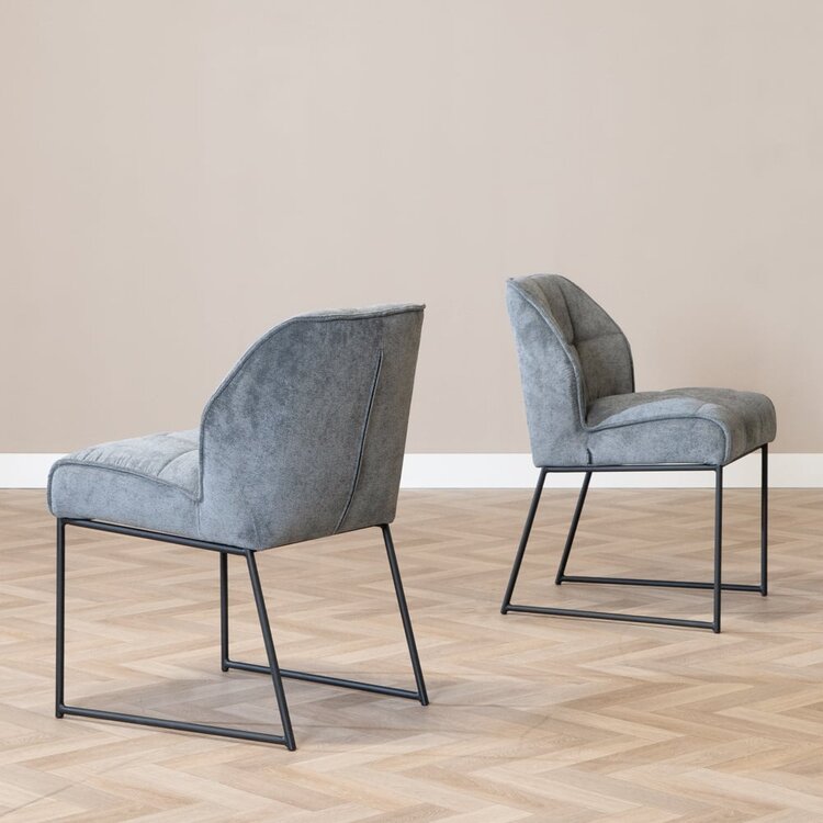 Chaise de salle à manger scandinave Jelle anthracite