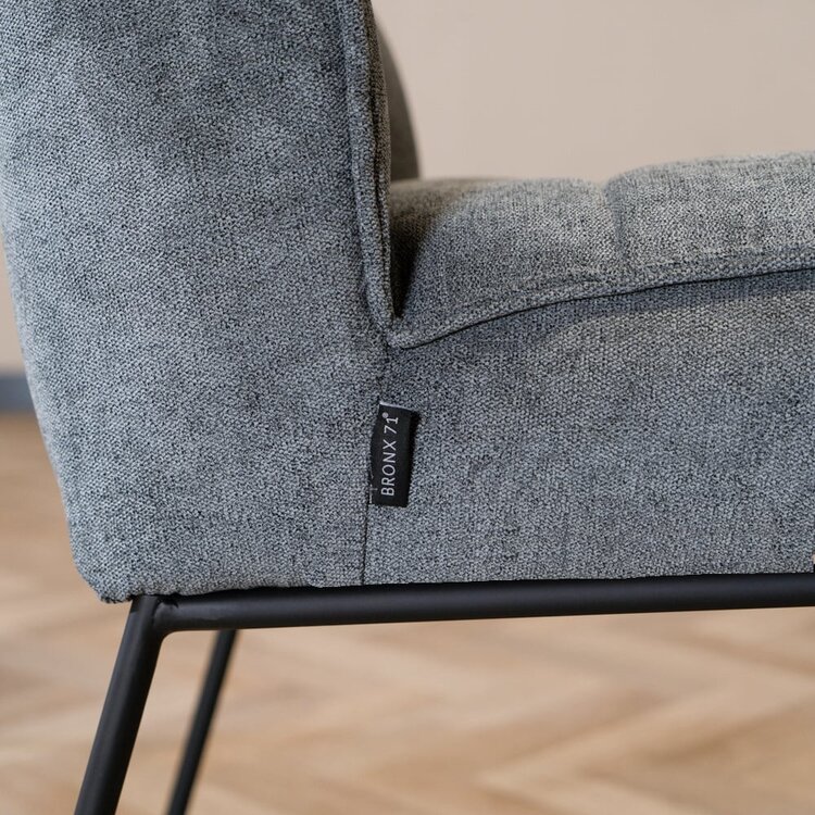 Chaise de salle à manger scandinave Jelle anthracite