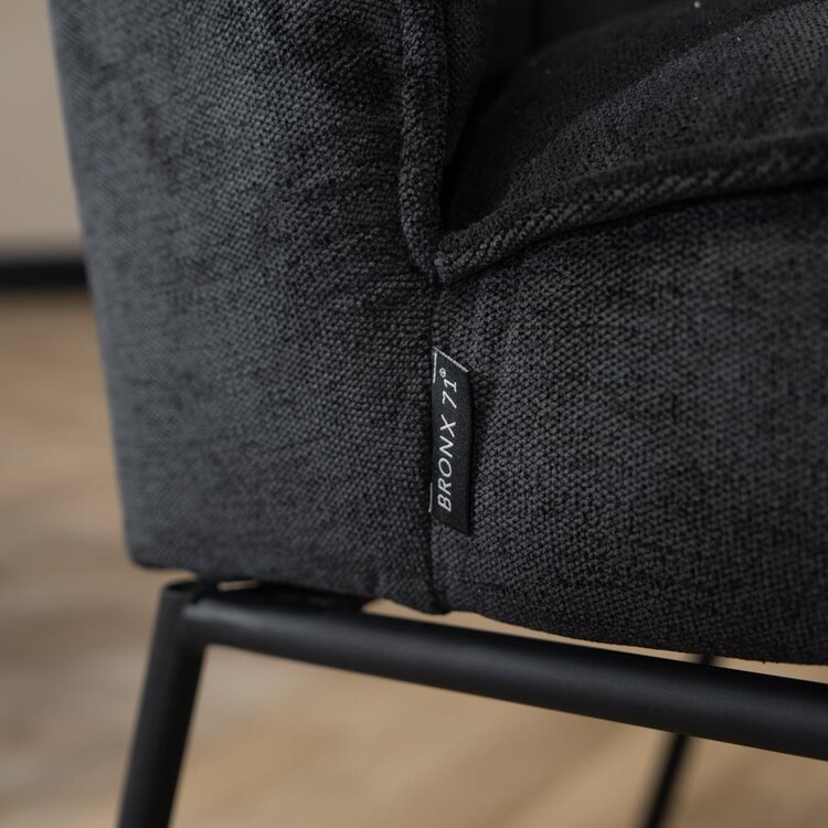 Chaise de salle à manger scandinave Jelle noir