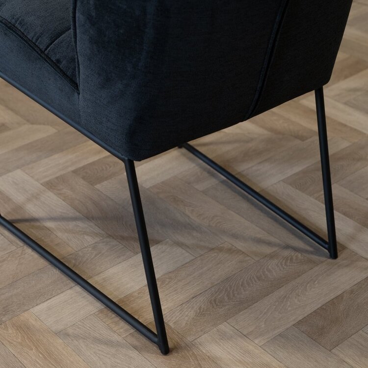 Chaise de salle à manger scandinave Jelle noir