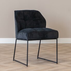 Chaise de salle à manger scandinave Jelle noir