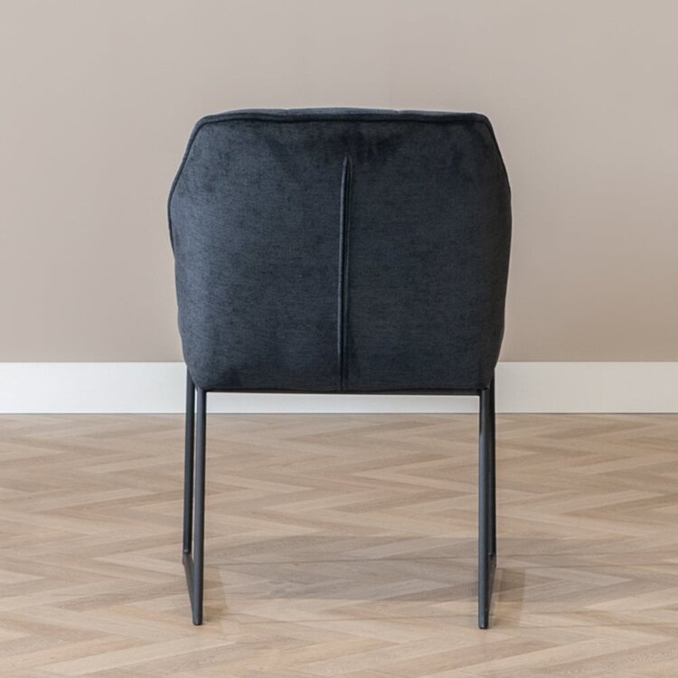 Chaise de salle à manger scandinave Jelle noir
