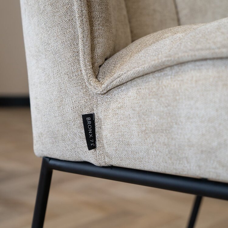 Chaise de salle à manger scandinave Jelle taupe