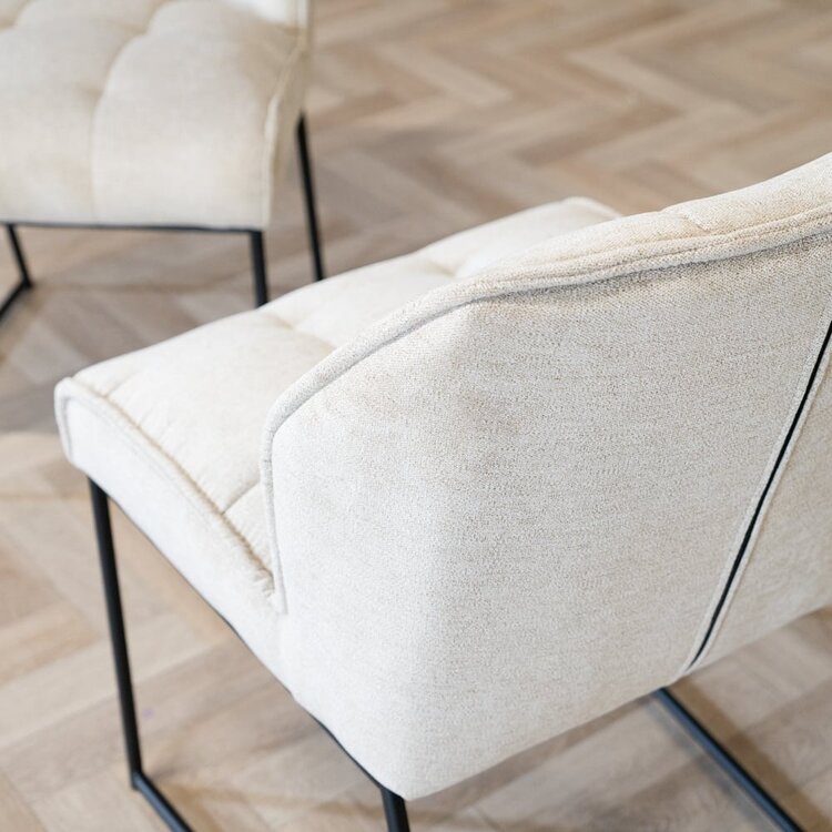 Chaise de salle à manger scandinave Jelle taupe