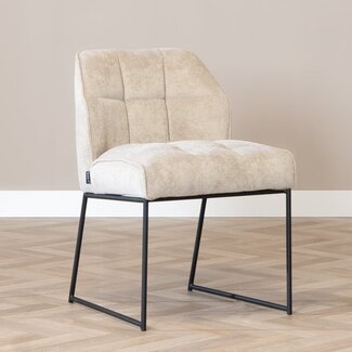 Chaise de salle à manger scandinave Jelle taupe