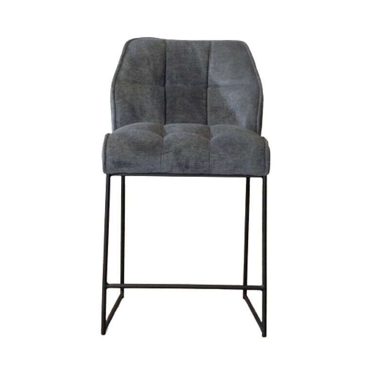 Tabouret de bar scandinave Jelle anthracite 70 cm