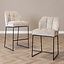 Tabouret de bar scandinave Jelle taupe 70 cm