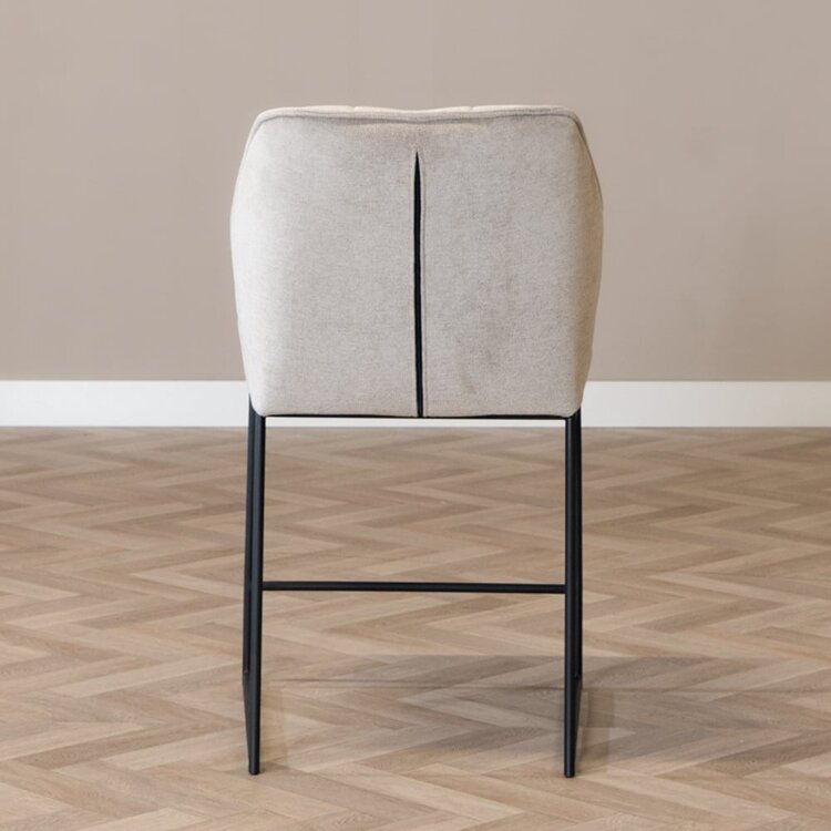 Tabouret de bar scandinave Jelle taupe 70 cm