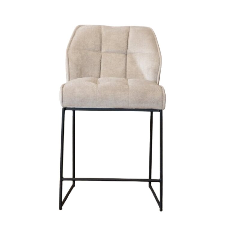 Tabouret de bar scandinave Jelle taupe 70 cm