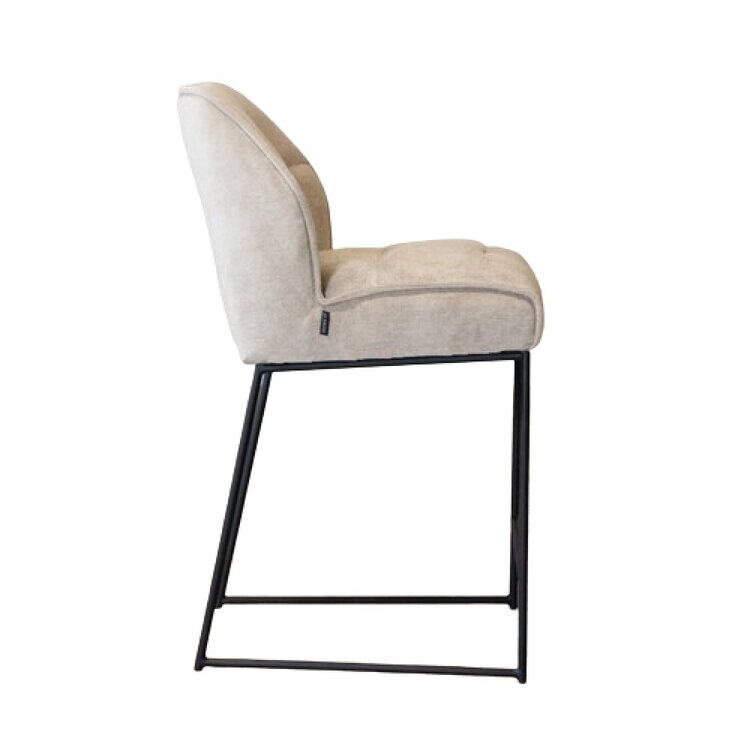 Tabouret de bar scandinave Jelle taupe 70 cm