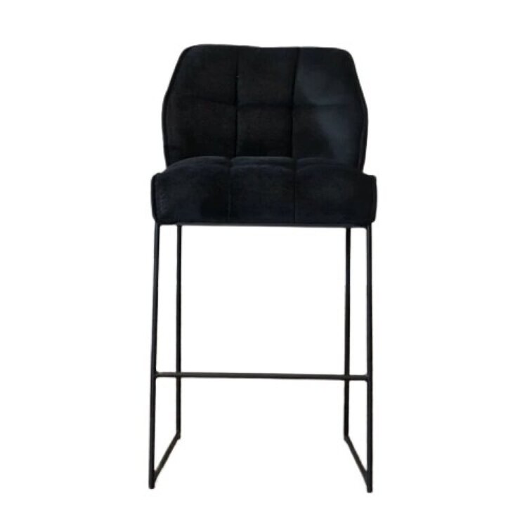 Tabouret de bar scandinave Jelle noir 82 cm