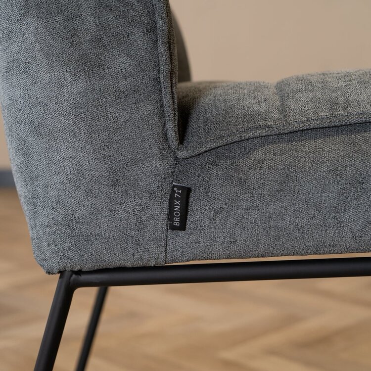 Tabouret de bar scandinave Jelle anthracite 82 cm