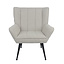 Fauteuil City tissu lin taupe