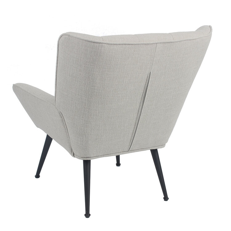 Fauteuil City tissu lin taupe