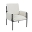 Fauteuil Urban tissu lin blanc cassé