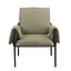 Fauteuil Urban tissu lin vert olive