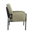 Fauteuil Urban tissu lin vert olive