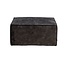 Pouf Memphis velours anthracite